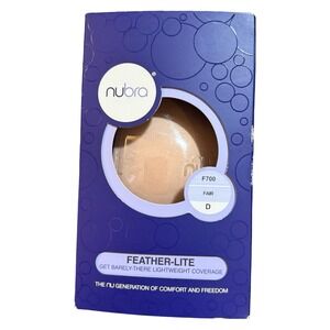 NuBra Feather-Lite Adhesive Strapless Backless Bra F700 Fair Cup D NIB